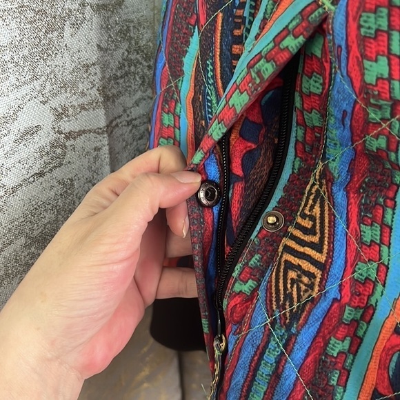 Vintage 🧚♀️Nomis Multicolour Ski/Snowboarding 3D Print Jacket Size S - Picture 5 of 16